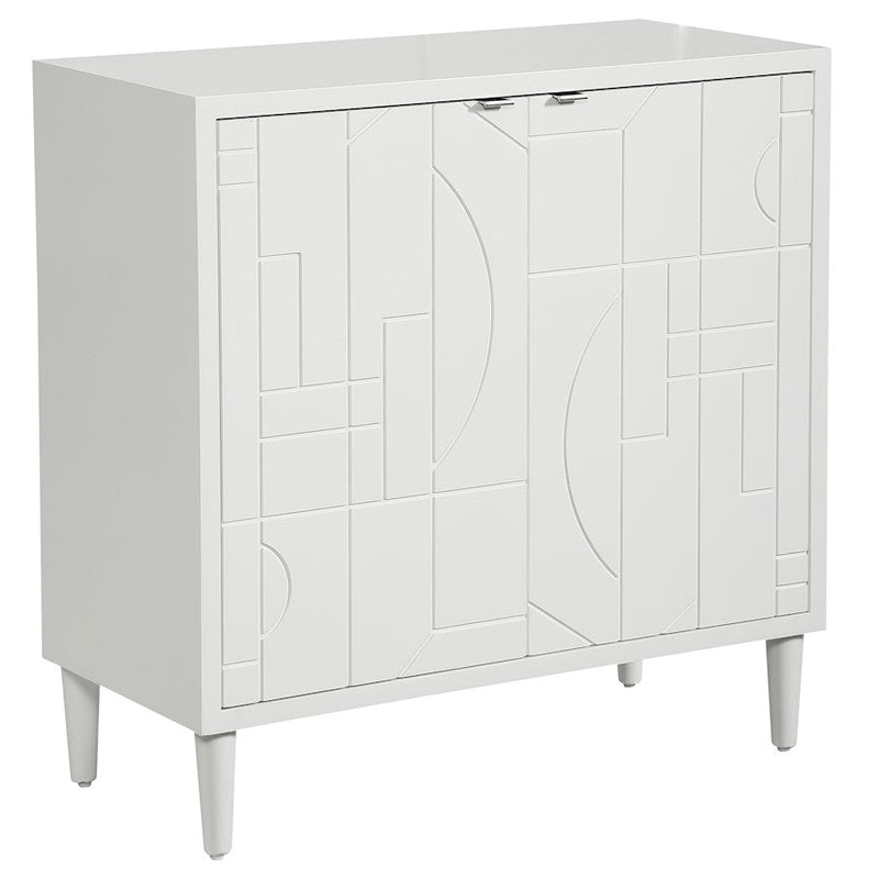 Uttermost Stockholm White 2 Door Cabinet