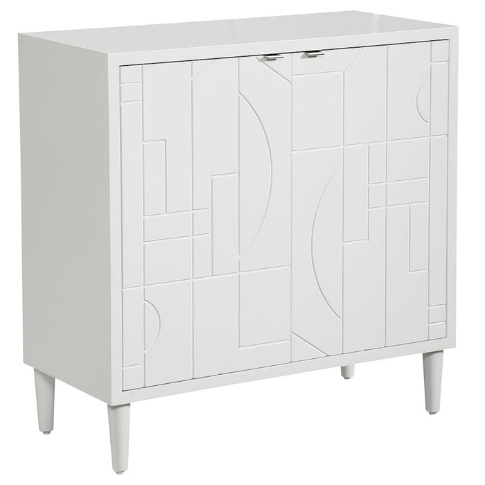 Uttermost Stockholm White 2 Door Cabinet