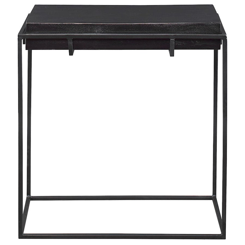 Uttermost Telone Modern Black Side Table - 25106
