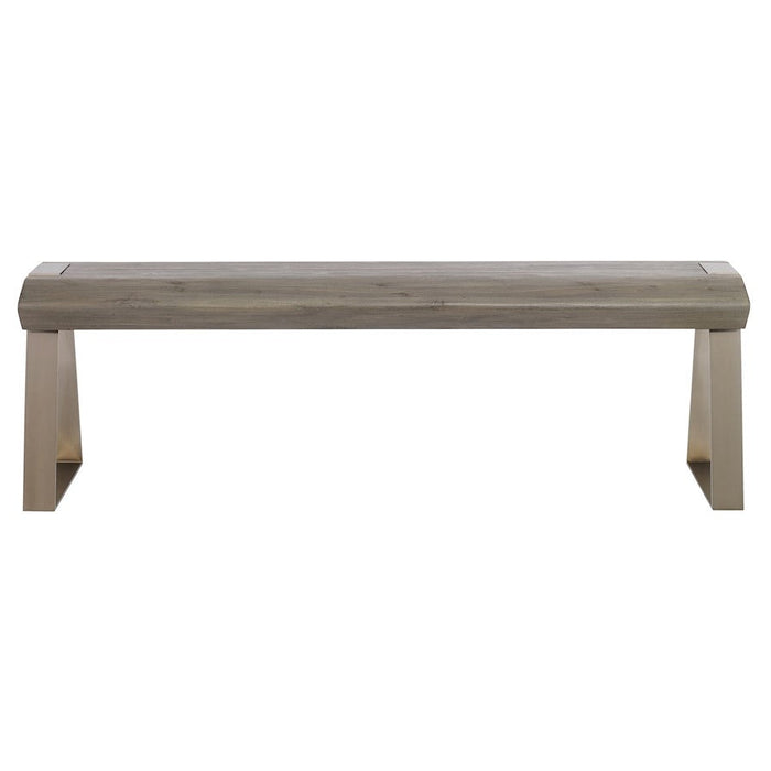 Uttermost Acai Light Gray Bench - 25118