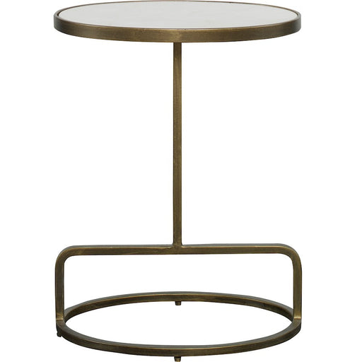 Uttermost Jessenia White Marble Accent Table - 25135