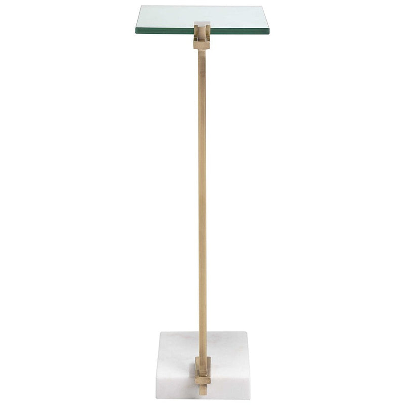 Uttermost Butler Accent Table, Brushed Brass