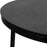 Uttermost Brunei Round Accent Table, Aged Black