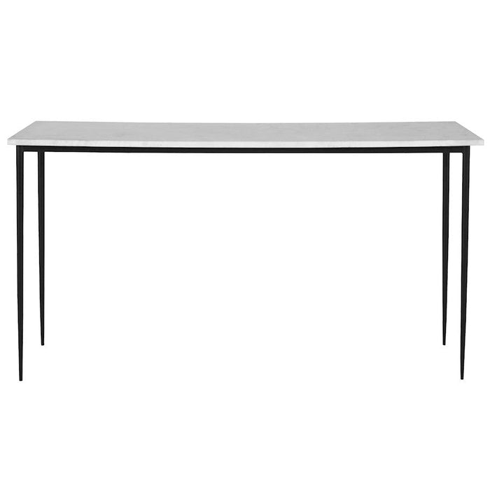 Uttermost Nightfall Console Table, White Marble - 25173