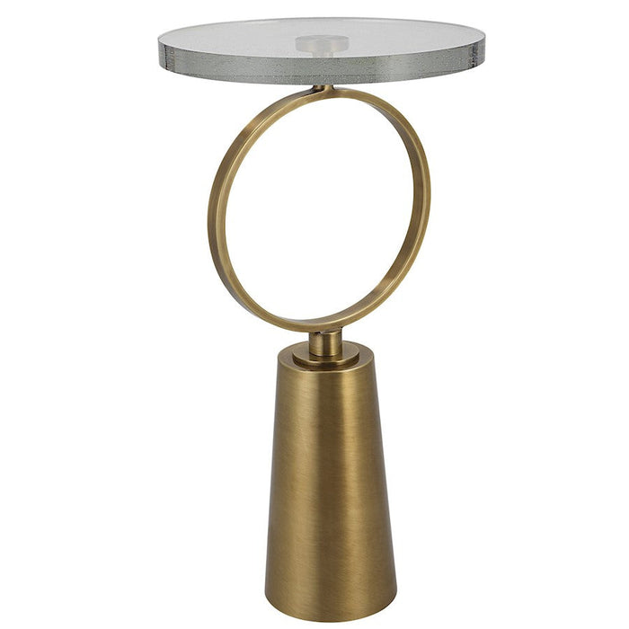 Uttermost Ringlet Accent Table, Brass