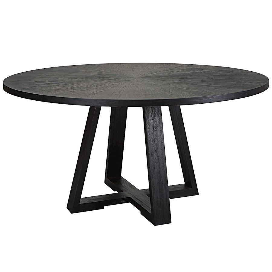 Uttermost Gidran Round Black Dining Table - 25206