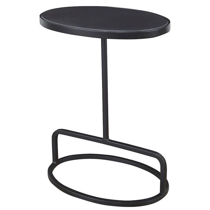 Uttermost Jessenia Black Marble Accent Table - 25207