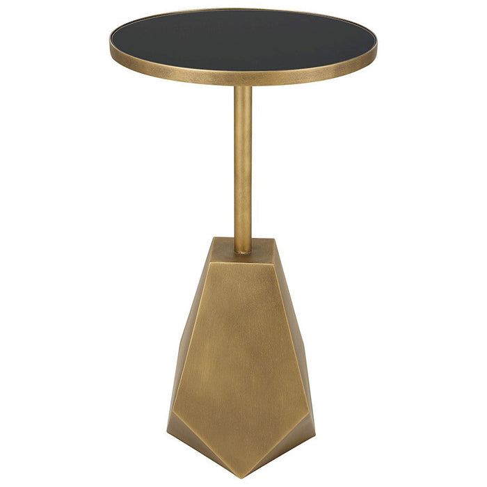 Uttermost Comet Geometric Bronze Accent Table