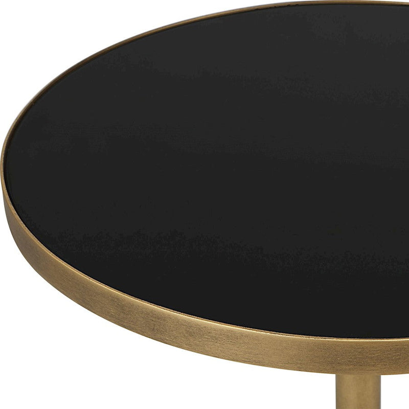 Uttermost Comet Geometric Bronze Accent Table