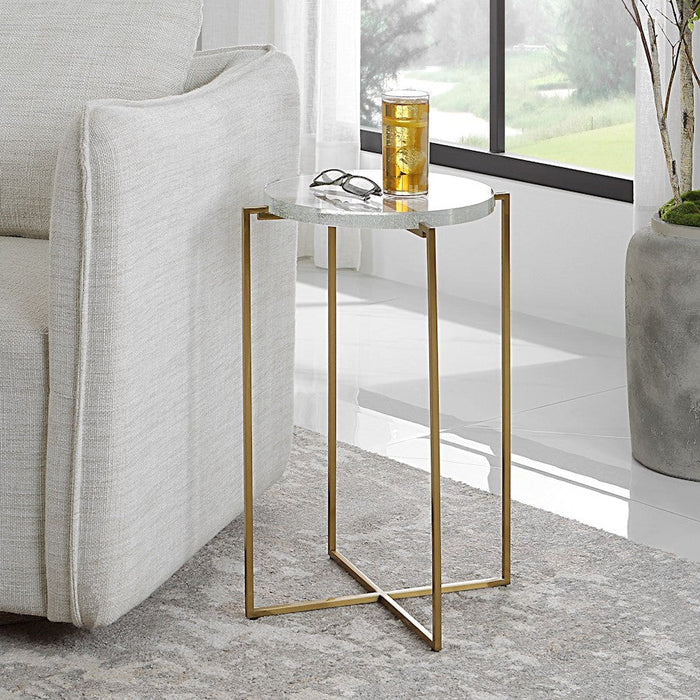 Uttermost Star-crossed Glass Accent Table - 25226