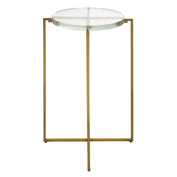 Uttermost Star-Crossed Glass Accent Table