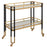 Uttermost Kentmore Modern Bar Cart, Black/Gold