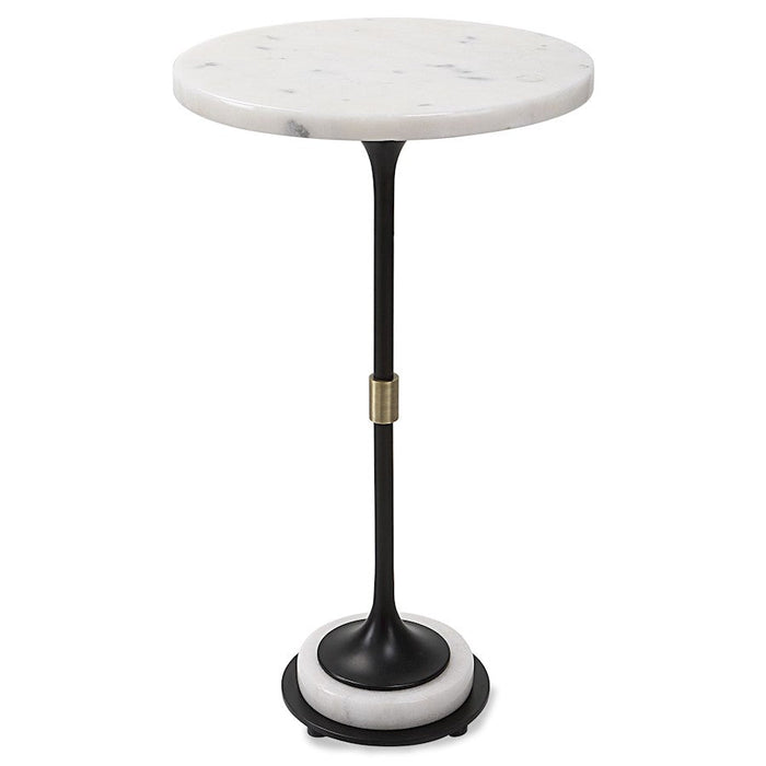 Uttermost Sentry Marble Accent Table, White - 25231