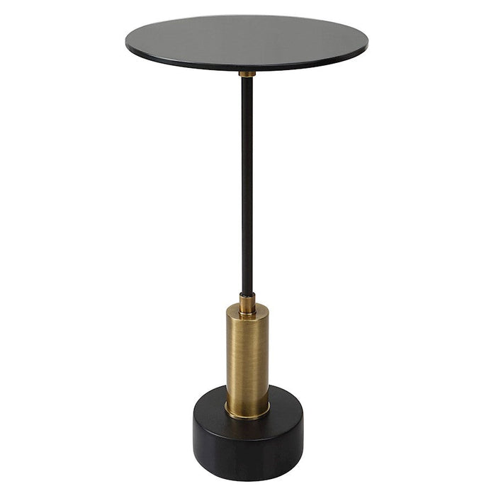 Uttermost Spector Modern Accent Table, Brass/Black - 25242