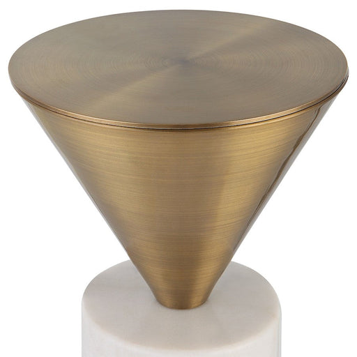 Uttermost Top Hat Drink Table, Brass