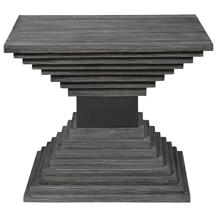 Uttermost Andes Wooden Geometric Accent Table, Gray - 25288