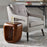 Uttermost Loophole Wooden Accent Stool, Suar Wood