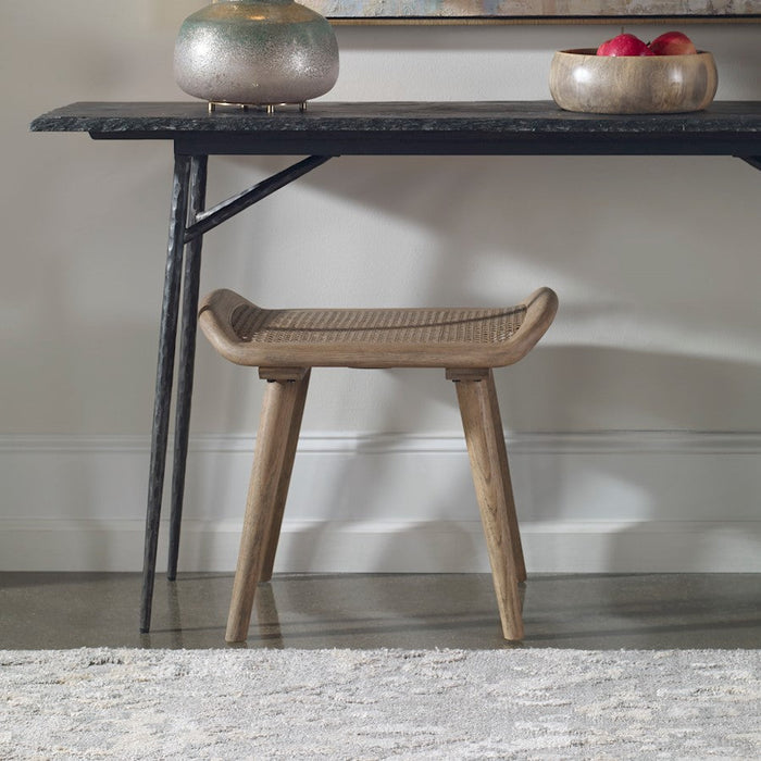 Uttermost Arne Scandinavian Small Bench, Oak