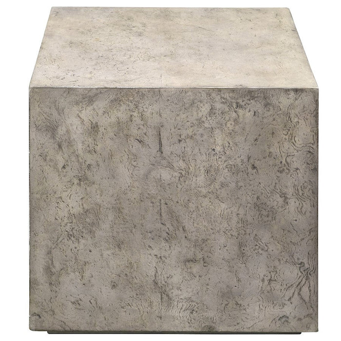 Uttermost Kioni Gray Cube Table, Oak - 25463