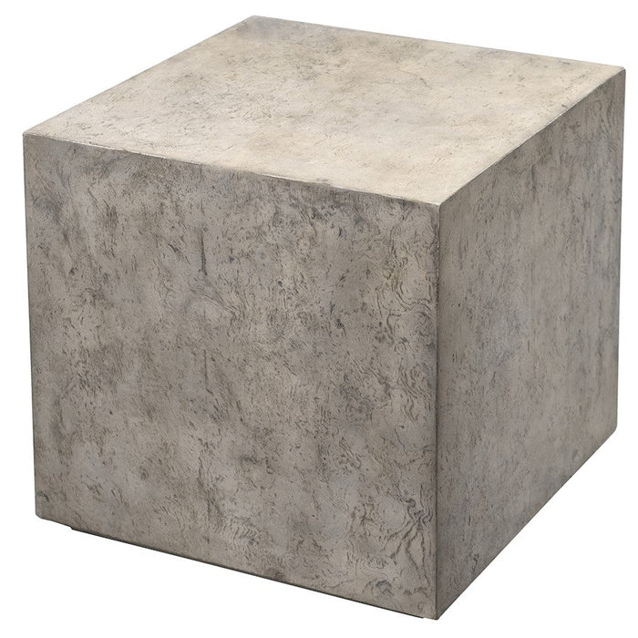 Uttermost Kioni Gray Cube Table, Oak