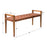 Uttermost Plait Woven Leather Bench