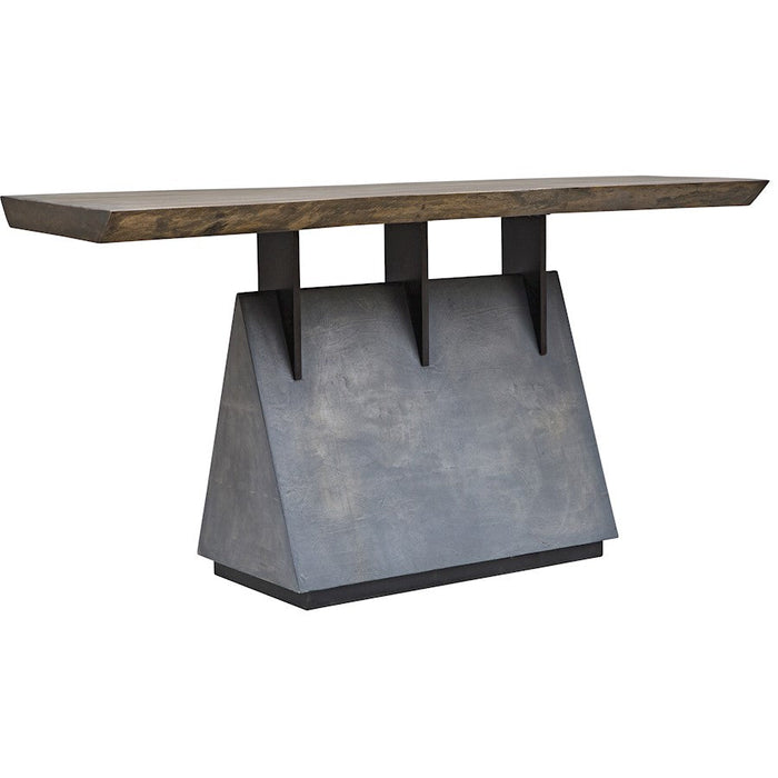 Uttermost Vessel Industrial Console Table, Gunmetal