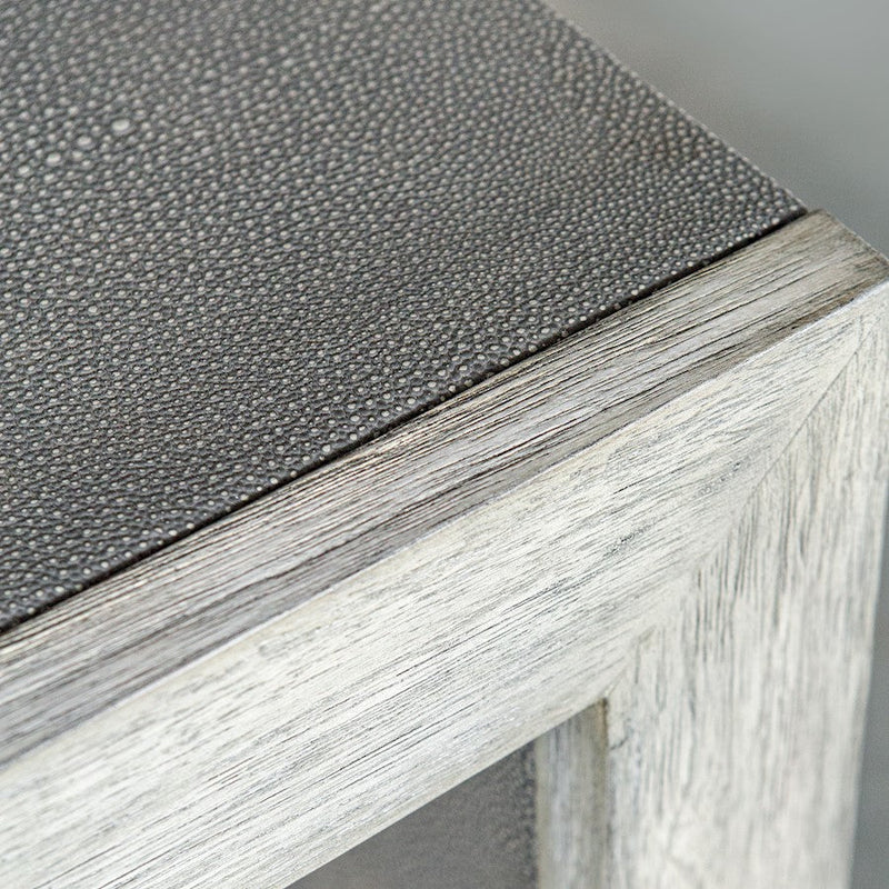 Uttermost Aerina Aged Gray Console Table, Aged White/Grey