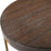 Uttermost Palisade Round Wood Side Table, Oak Veneer