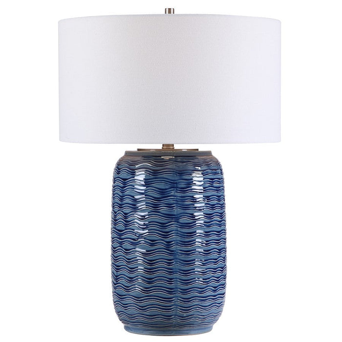 Uttermost 1 Light Sedna Blue Table Lamp