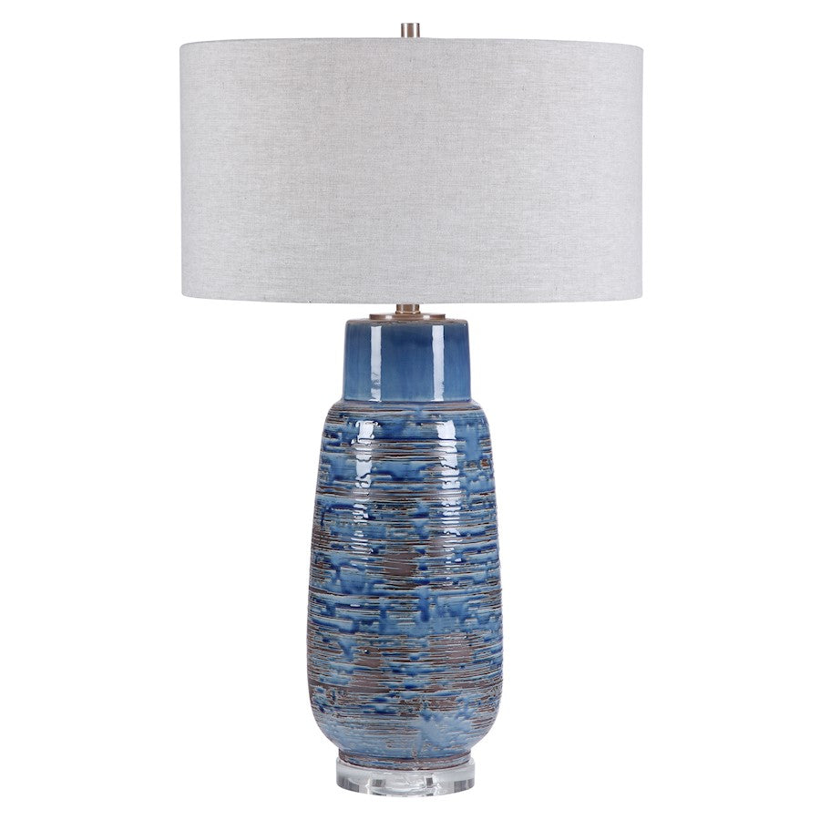 Uttermost 1 Light Magellan Blue Table Lamp