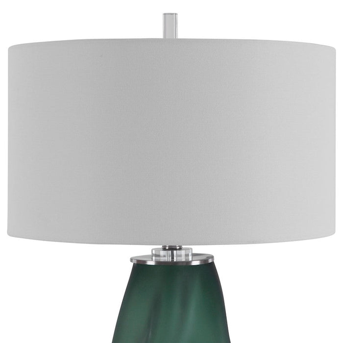 Uttermost 1 Light Esmeralda Green Glass Table Lamp