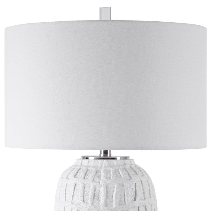 Uttermost 1 Light Caelina Textured White Table Lamp