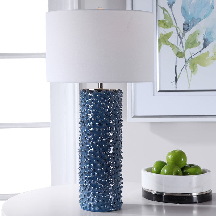 Uttermost 1 Light Ciji Blue Table Lamp