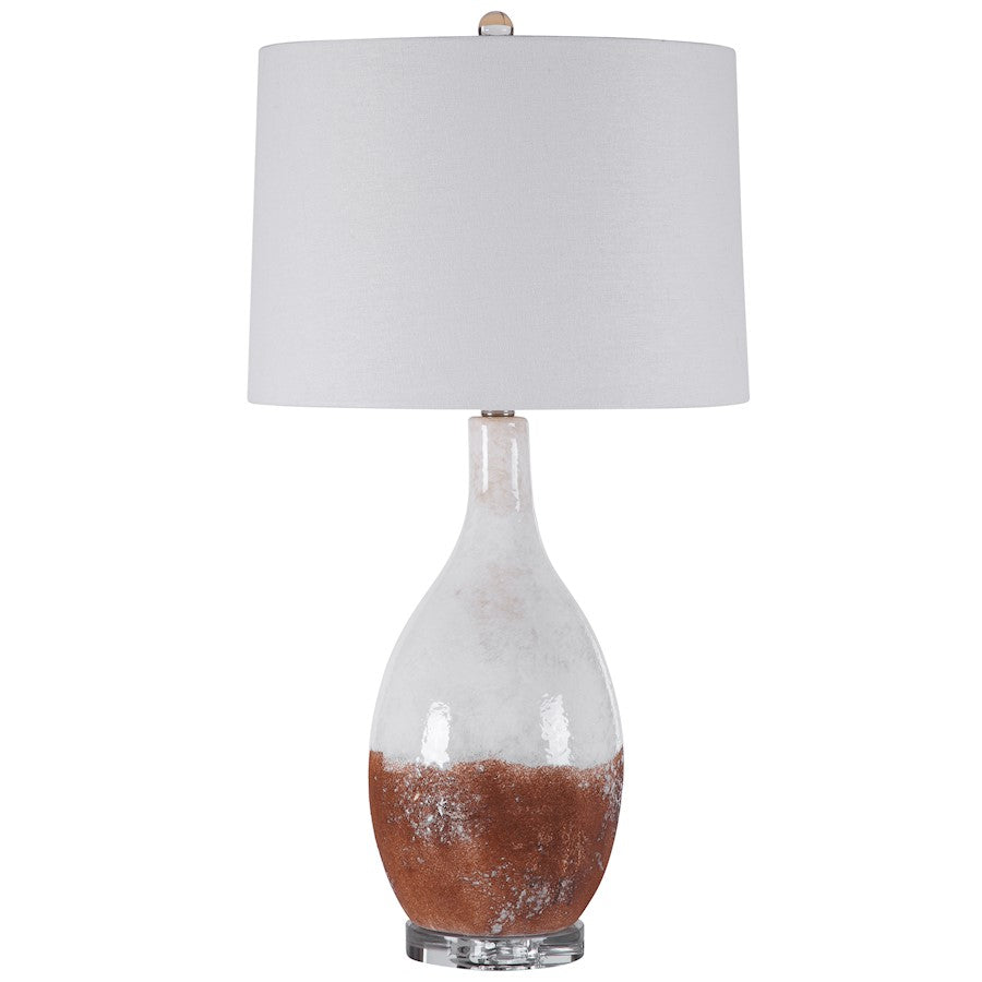 Uttermost 1 Light Durango Rust White Table Lamp