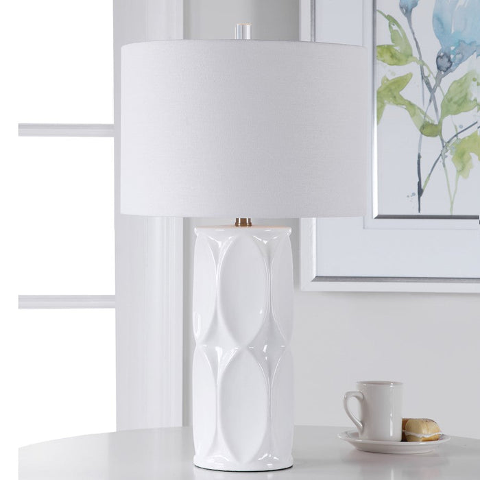 Uttermost 1 Light Sinclair White Table Lamp