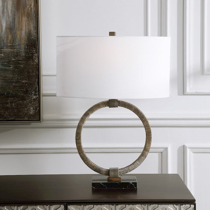 Uttermost Relic Table Lamp, Aged Gold