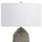 Uttermost Rewind Grey 1 Light Table Lamp, Brushed Nickel