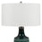 Uttermost Scouts Deep Green 1 Light Table Lamp, Brushed Nickel