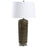 Uttermost Ebon Charcoal 1 Light Table Lamp, Brushed Nickel/Crystal