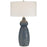 Uttermost Holloway Cobalt Blue Table Lamp, Brushed Nickel Accents - 28382