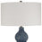 Uttermost Holloway Cobalt Blue Table Lamp, Brushed Nickel Accents