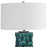 Uttermost Geometry Green 1 Light Table Lamp, Brushed Nickel