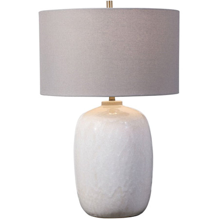 Uttermost Winterscape 1 Light White Glaze Table Lamp - 28390-1