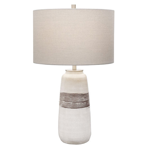 Uttermost Comanche Table Lamp, White Crackle - 28392-1