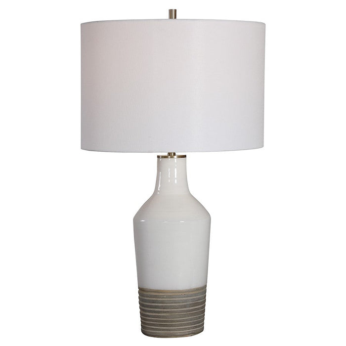 Uttermost Dakota Table Lamp, White Crackle - 28398-1