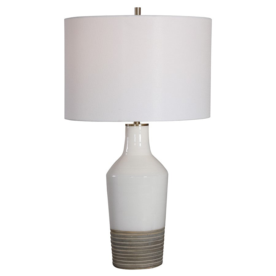 Uttermost Dakota Table Lamp, White Crackle - 28398-1