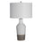 Uttermost Dakota Table Lamp, White Crackle