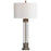 Uttermost Anmer Industrial Table Lamp, Antiqued Brass Plated/Clear - 28414-1