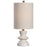 Uttermost Stevens Bleached Wood Buffet Lamp, Brushed Nickel Plated - 28422-1