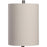 Uttermost Stevens Bleached Wood Buffet Lamp, Brushed Nickel Plated